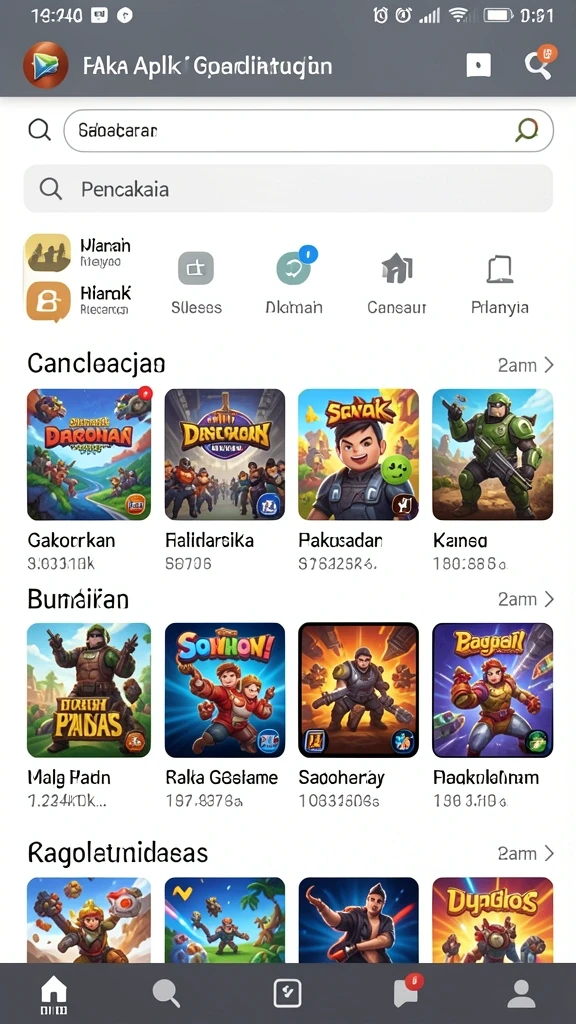 Beragam pilihan tema permainan yang memikat.