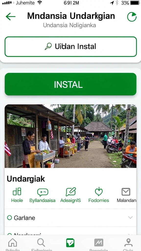 Tampilan awal yang menggugah selera dengan karakter menarik.