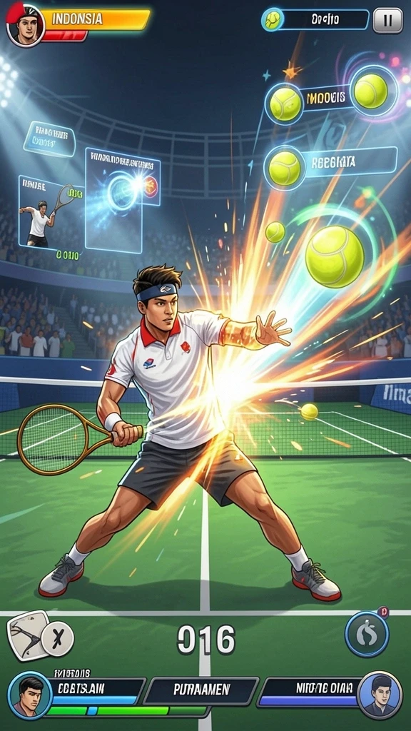 Screenshot menunjukkan antarmuka game yang menarik.