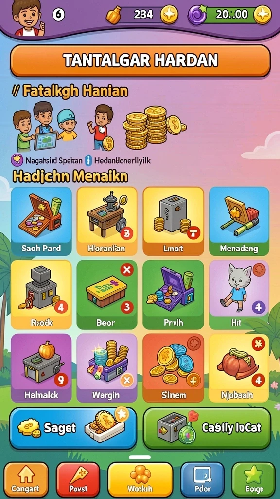 Karakter menarik dengan desain unik