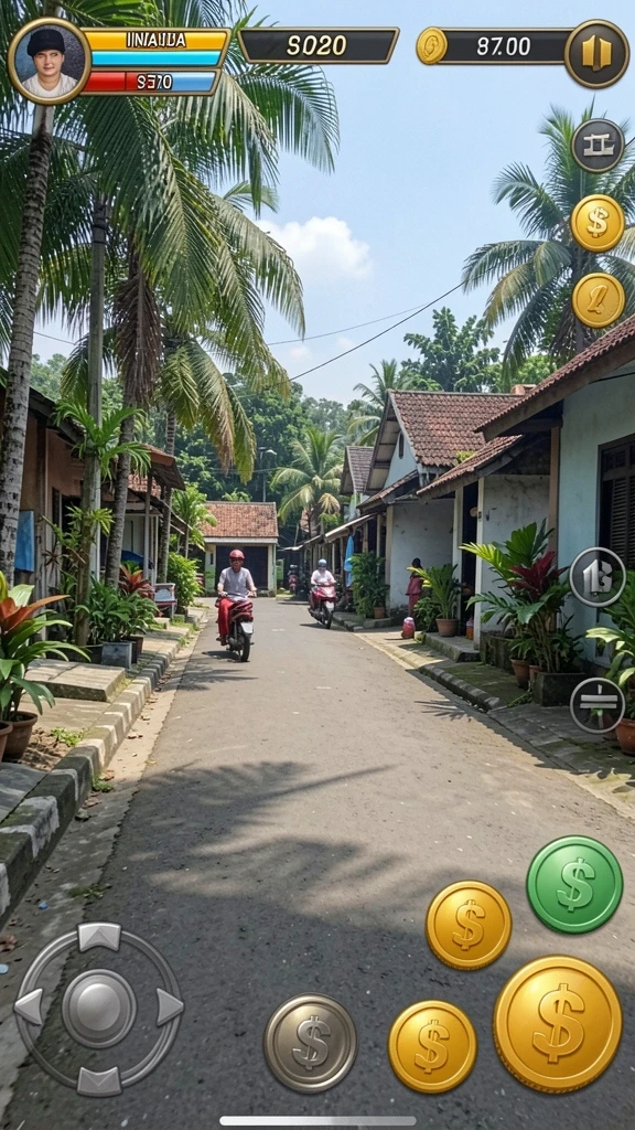 Tampak antarmuka permainan yang menarik.