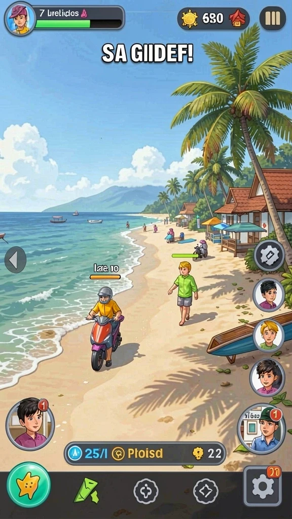 Level dengan grafik yang mempesona dan menarik.