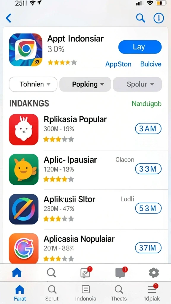 Tampilan antarmuka yang bersih dan menarik.