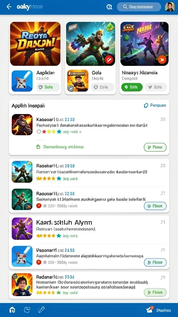 Berbagai karakter unik untuk dipilih dan dimainkan.