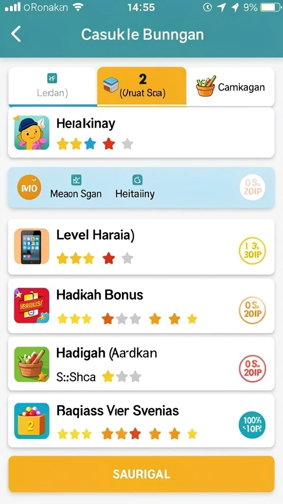 Karakter unik dengan kostum menarik.