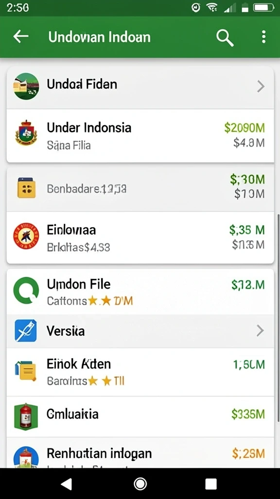 Antarmuka utama dengan tema slot yang menarik.