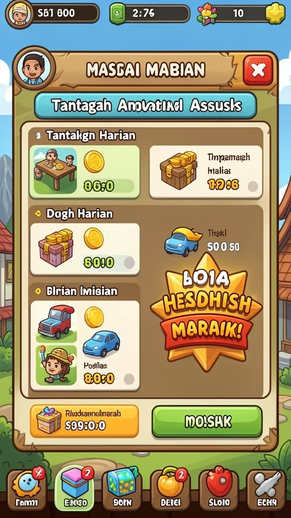 Fitur interaktif yang membuat pengalaman bermain semakin menarik.