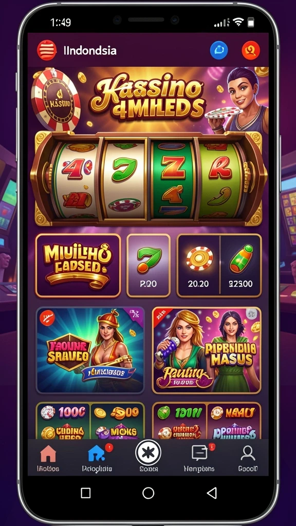 Tangkapan layar dengan karakter unik dari game.