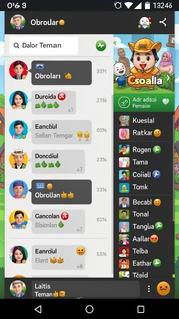 Tampilan permainan slot yang menarik dan berwarna.