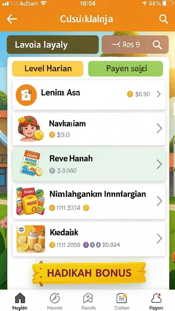 Tampilan antarmuka yang user-friendly dan menarik.