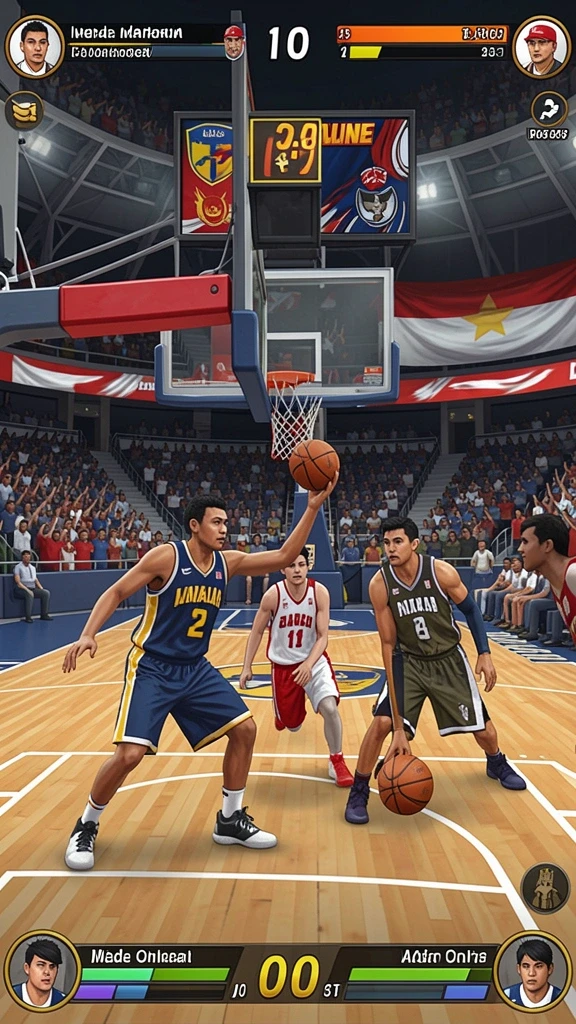 Screenshot mode multiplayer dengan pemain aktif.