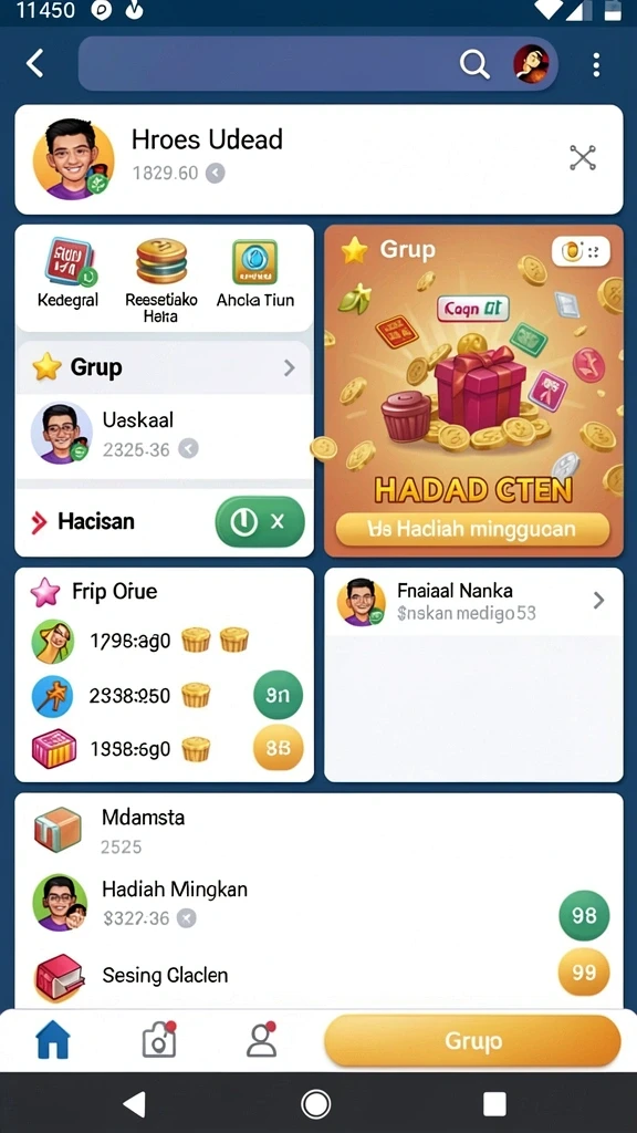 Kustomisasi karakter yang kreatif dan beragam.