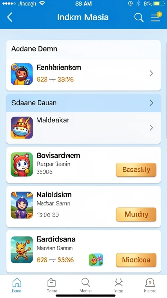 Tampilan awal game JARUM77 yang menarik.