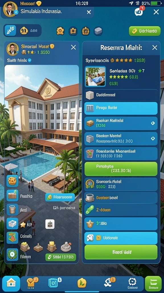 Tampilan antarmuka yang user-friendly.