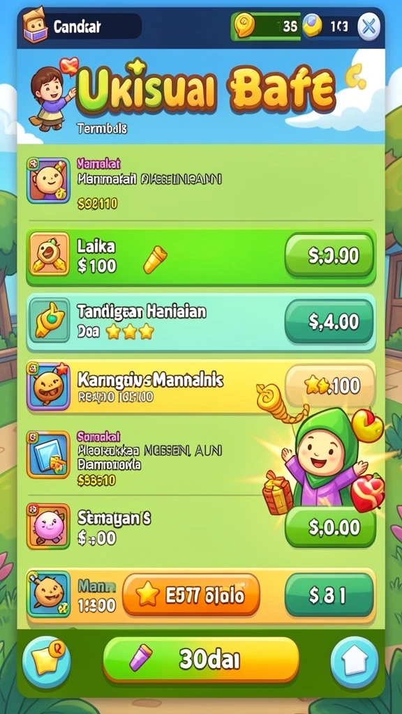 Antarmuka pengguna yang intuitif dan mudah dipahami.