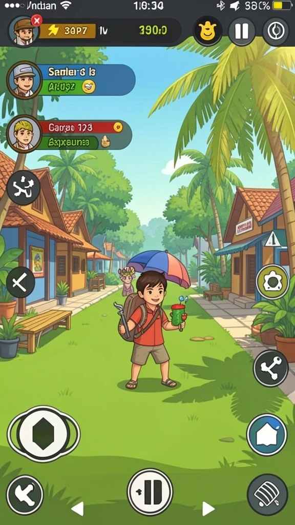 Tampilan permainan yang menarik dan intuitif.