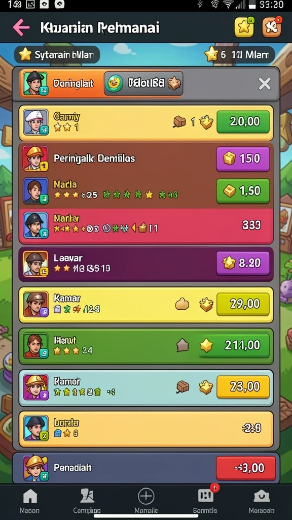 Menjelajahi level baru yang penuh tantangan.