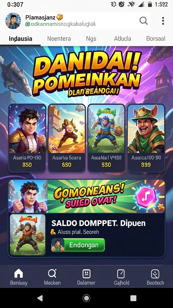 Pengalaman bermain yang seru dengan bonus menarik.