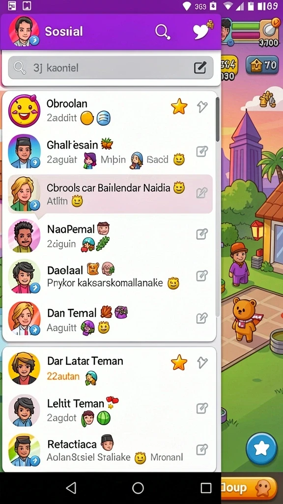 Mode multiplayer yang memungkinkan interaksi antar pemain.