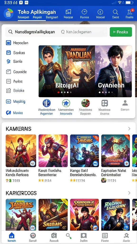 Tampilan antarmuka yang menarik dan intuitif.