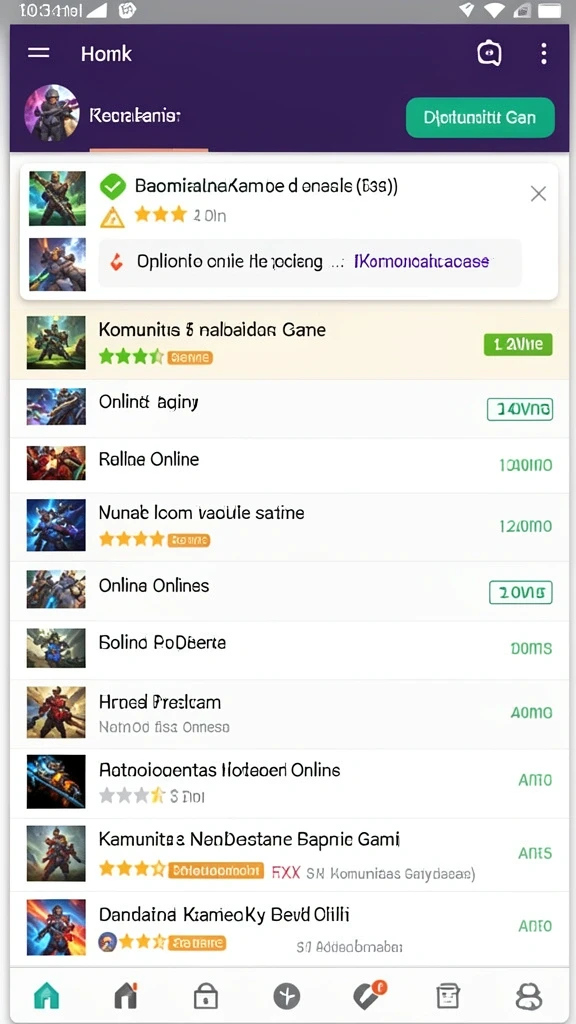 Fitur multiplayer yang memungkinkan bermain dengan teman.
